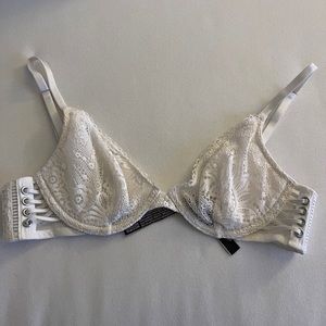 Victoria secret white bralette with lace design
